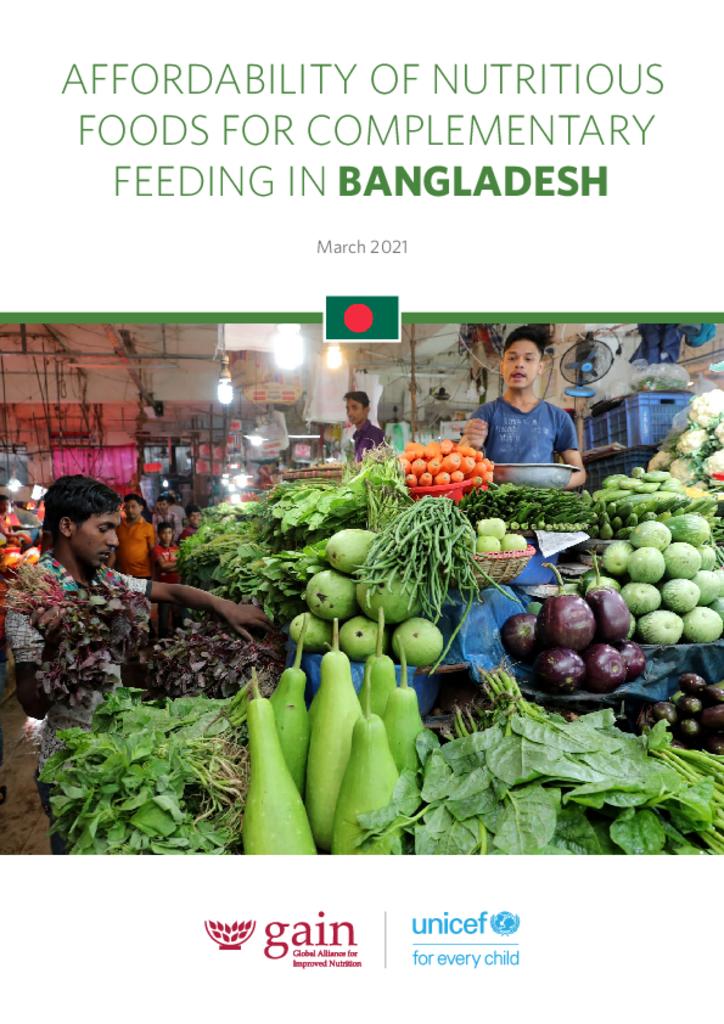Affordability of nutritious foods for complementary feeding in Bangladesh