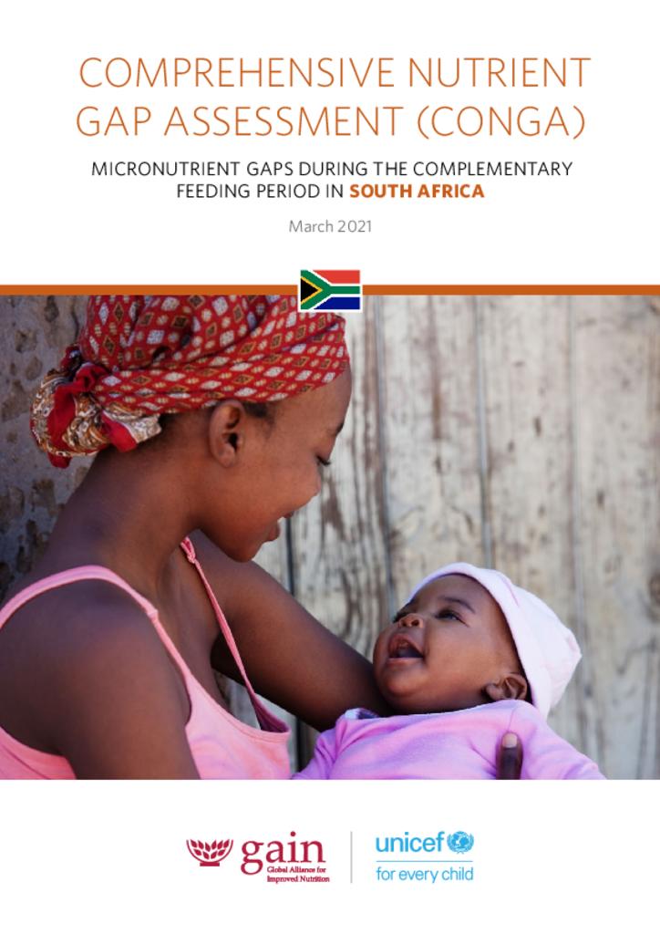 South Africa: Comprehensive Nutrient Gap Assessment (CONGA): Micronutrient gaps during…