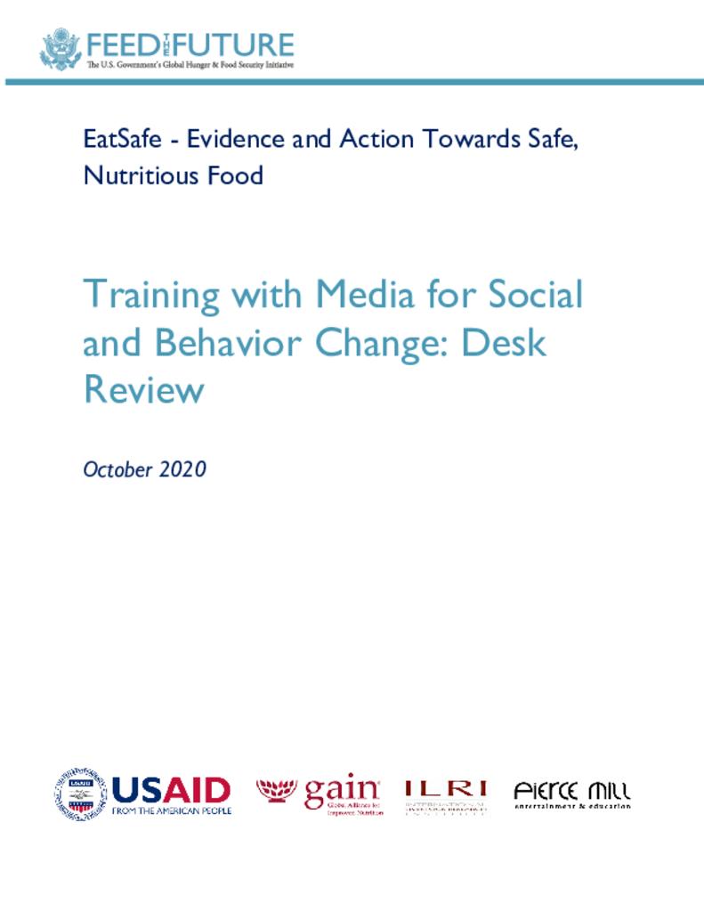 Training with Media for Social and Behavior Change - A Review