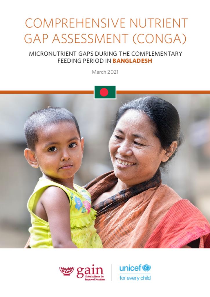 Bangladesh: Comprehensive Nutrient Gap Assessment (CONGA): Micronutrient gaps during the…