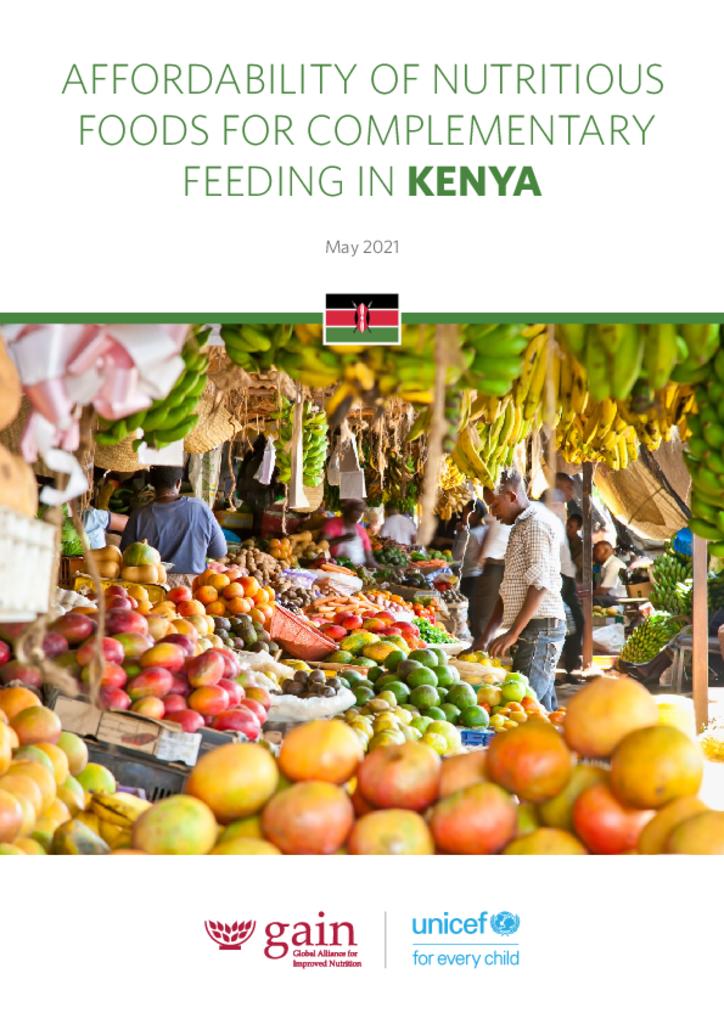 Affordability of nutritious foods for complementary feeding in Kenya