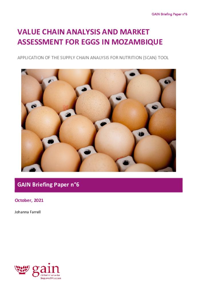 GAIN Briefing Paper Series 6 - Value chain analysis and market assessment for eggs in…