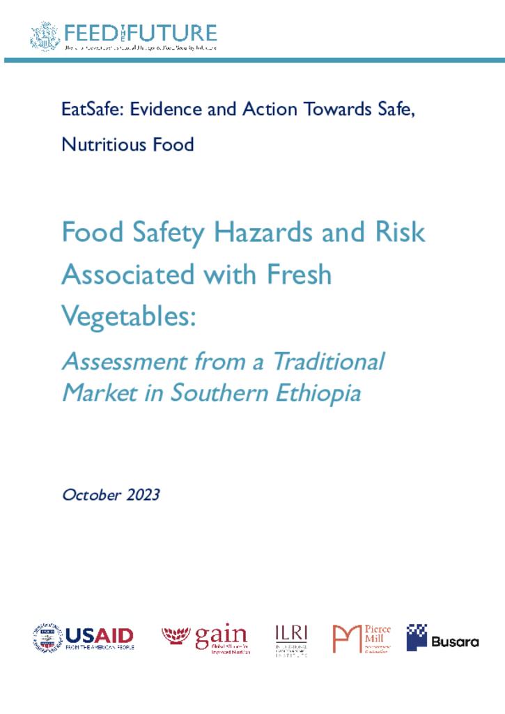 Food Safety Hazards and Risk Associated with Fresh Vegetables