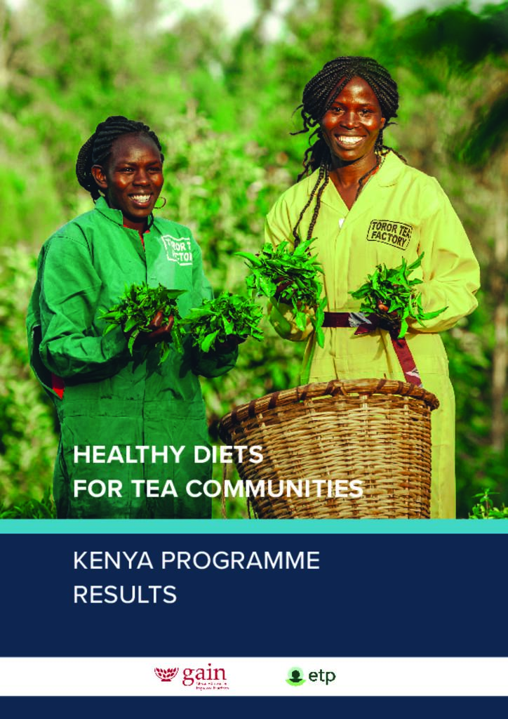 Healthy Diets for Tea Communities - Kenya Results