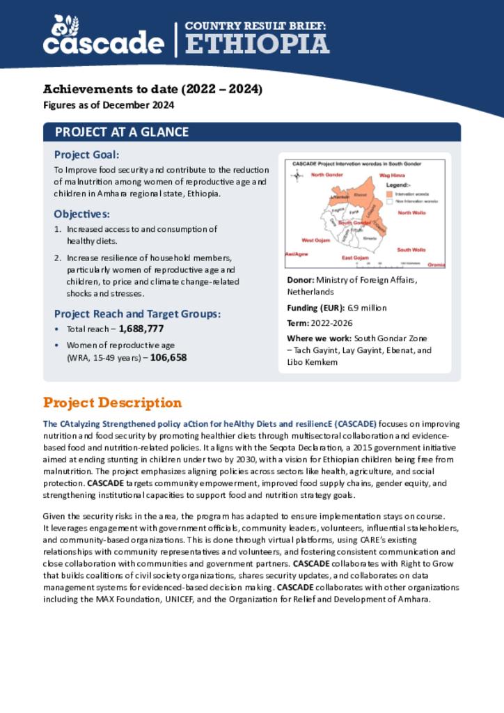 CASCADE Result Brief- Ethiopia