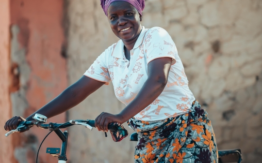 Lady on a nutribike