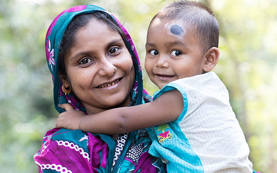 Woman with baby