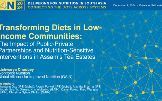 Transforming Diets in Low Income Communities_The Impact of PPPs& Nutrition-Sensitive Interventions