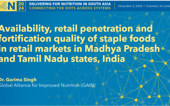 Availability_retail penetration & fortification quality of staple foods in retail markets in MP & TN in India